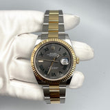 Rolex Datejust 126333 Yellow Gold Stainless Steel Slate/Green Roman Dial