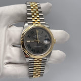 Rolex Datejust 126333 'Wimbledon' Yellow Gold Stainless Steel Slate Jubilee