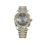 Rolex Datejust 126333 'Wimbledon' Yellow Gold Stainless Steel Slate Jubilee