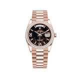 Rolex Day-Date 128345RBR Rose Gold Eisenkiesel Diamond Dial