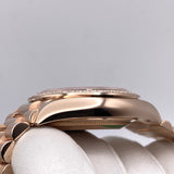 Rolex Day-Date 128345RBR Rose Gold Eisenkiesel Diamond Dial