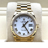 Rolex Day-Date 128238 Yellow Gold White Dial