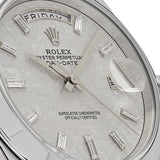 Rolex Day-Date 228206 Platinum Meteorite Diamond Dial
