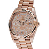 Rolex Day-Date 228235 Rose Gold Baguette Diamond Paved Dial (2022)