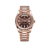 Rolex Day-Date 228235 Rose Gold Chocolate Diamond Dial