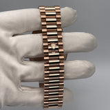 Rolex Day-Date 228235 Rose Gold Chocolate Diamond Dial