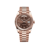 Rolex Day-Date 228235 Rose Gold Chocolate Roman Dial