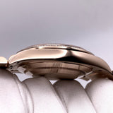 Rolex Day-Date 228345RBR Rose Gold Diamond Bezel Chocolate Dial