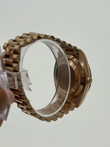 Rolex Day-Date 228345RBR Rose Gold Diamond Bezel Diamond-Paved Dial
