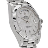 Rolex Day-Date 228239 White Gold Meteorite Diamond Dial
