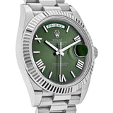Rolex Day-Date 228239 White Gold Olive Dial (2022)