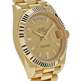 Rolex Day-Date 228238 Yellow Gold Champagne Diamond Dial