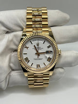 Rolex Day-Date 228238 Yellow Gold White Dial
