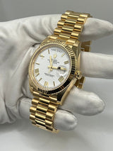 Rolex Day-Date 228238 Yellow Gold White Dial