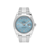 Rolex Day-Date 228206 Platinum Ice Blue Diamond Dial