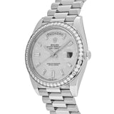 Rolex Day-Date 228349RBR White Gold Meteorite Dial Diamond Set