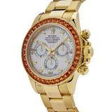 Rolex Daytona 116578SACO Yellow Gold Sapphire Bezel Mother Of Pearl Dial (2019)