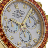 Rolex Daytona 116578SACO Yellow Gold Sapphire Bezel Mother Of Pearl Dial (2019)