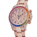 Rolex Daytona 116595RBOW 'Rainbow' Rose Gold Pave Diamond Dial Sapphire Bezel (2021)
