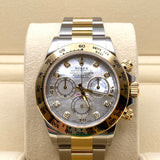 Rolex Daytona 116503 Yellow Gold Stainless Steel Mother of Pearl Diamond Dial