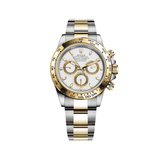 Rolex Daytona 116523 Stainless Steel Yellow Gold White Dial