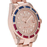 Rolex GMT-Master II 126755SARU Rose Gold Sapphire and Ruby
