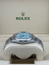 Rolex Oyster Perpetual 124300 Stainless Steel "Tiffany Blue" Turquoise Dial (2021)