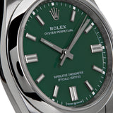 Rolex Oyster Perpetual 126000 Stainless Steel Green Dial
