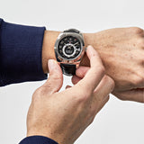 Rolex Sky-Dweller 326139 White Gold Black Dial Leather Strap