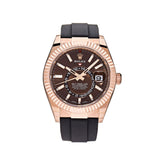 Rolex Sky-Dweller 326235 Rose Gold Brown Dial