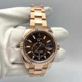 Rolex Sky-Dweller 326935 Rose Gold Chocolate Dial