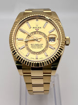 Rolex Sky-Dweller 326938 Yellow Gold Champagne Dial