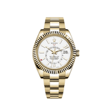 Rolex Sky-Dweller 326938 Yellow Gold White Dial