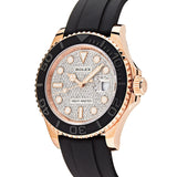 Rolex Yacht-Master 126655 Rose Gold Pave Diamond Dial