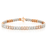 Diamond Two Tone Bracelet