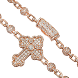 Diamond Ball Cross Chain
