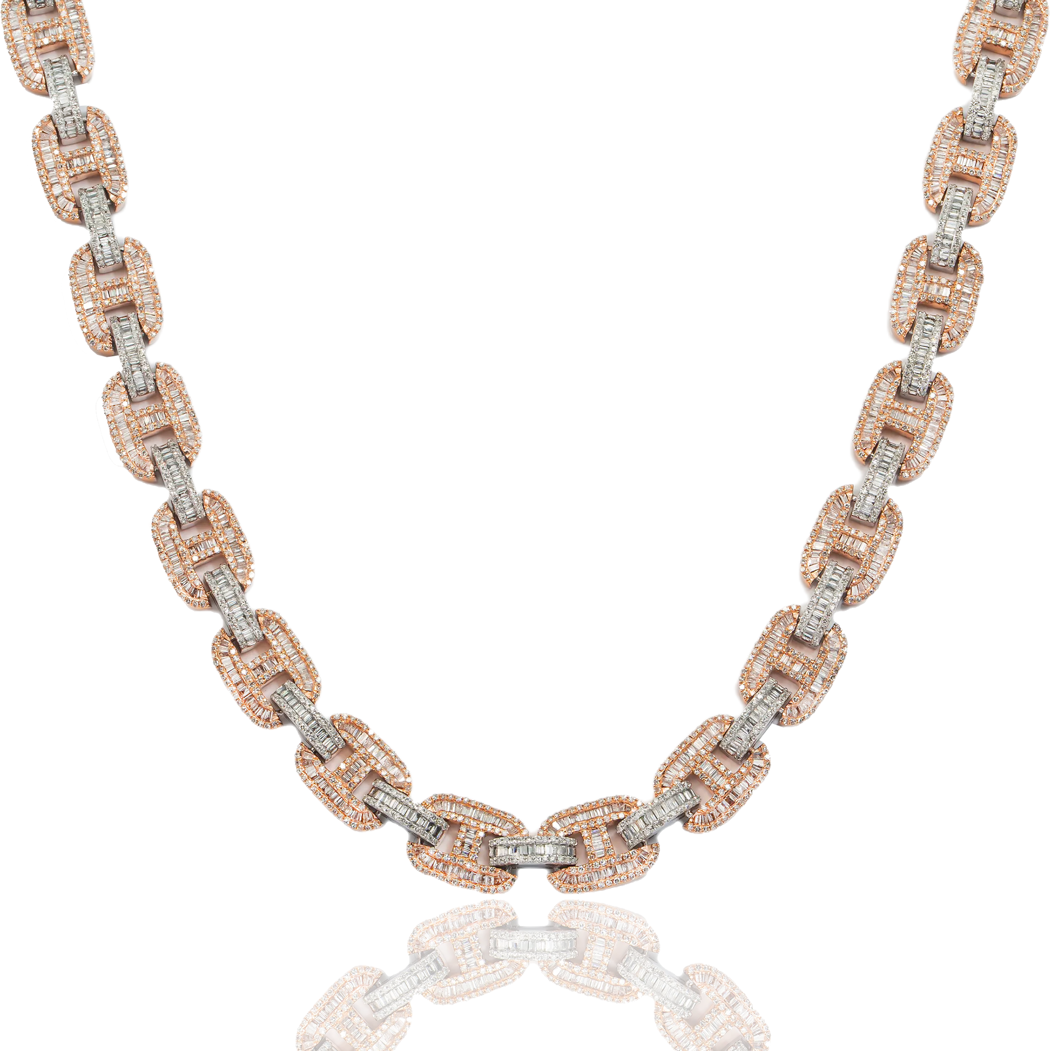 Diamond gucci link best sale chain