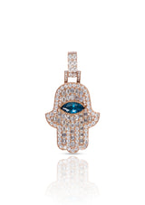 Diamond Hamsa Pendant