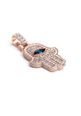 Diamond Hamsa Pendant