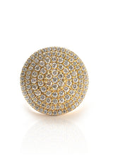 Round Ring with Diamonds