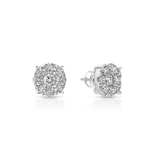Diamond Cluster Earrings