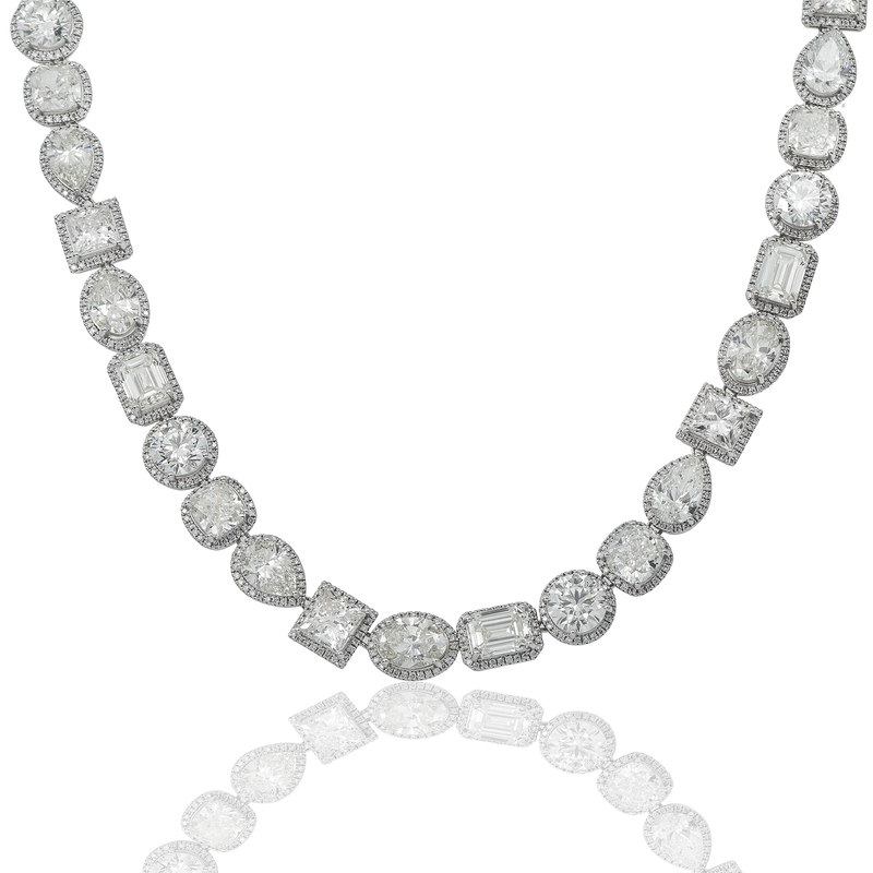 diamondscene Multi Shape Diamond Necklace - Walmart.com