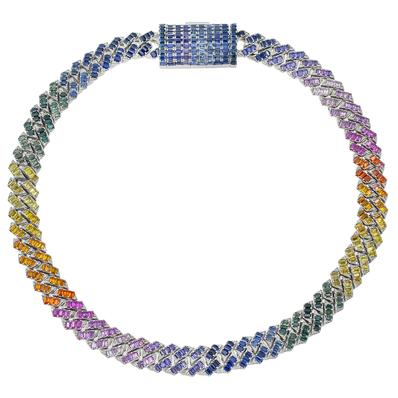 Diamond Rainbow Cuban Chain