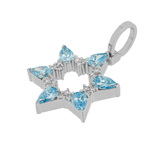 Blue Diamond Jewish Star