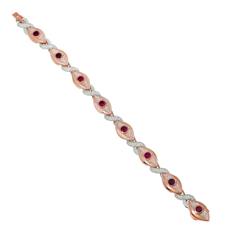 Infinity Evil Eye Diamond Bracelet