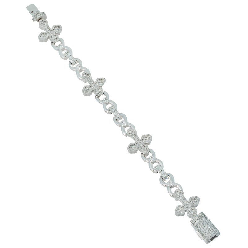 Infinity Cross Diamond Bracelet