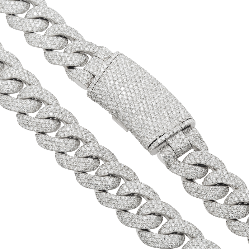 Flower Setting Diamond Cuban