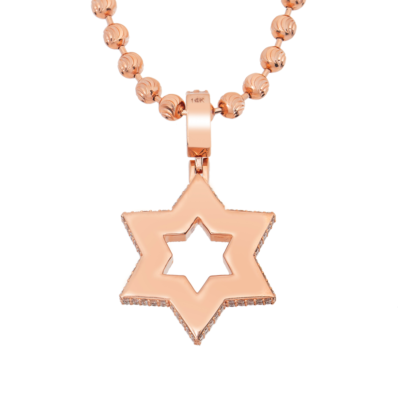 Diamond Jewish Star Pendant