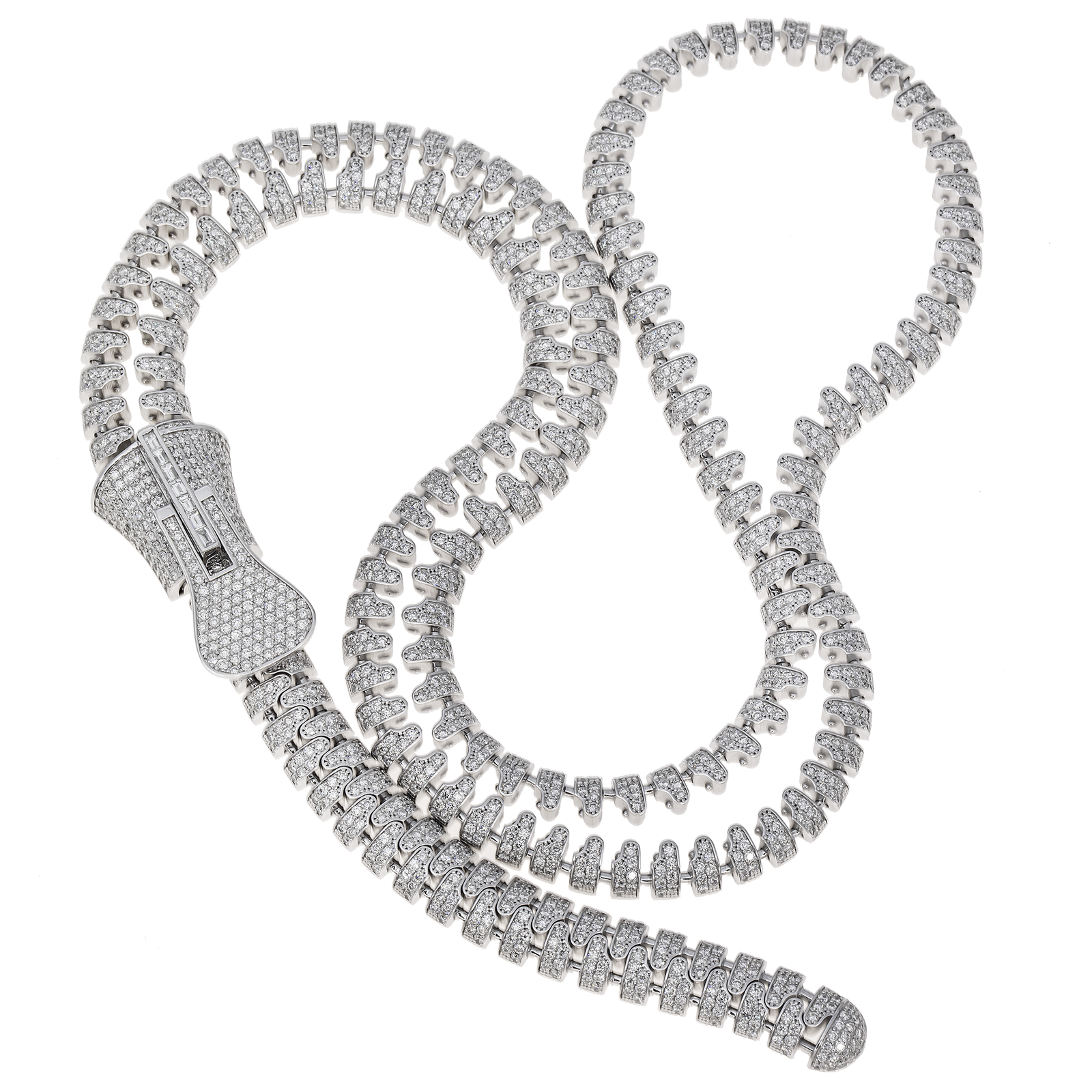 Diamond Zipper Necklace – Mavani & Co