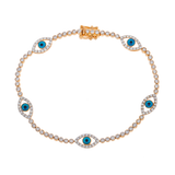 Diamond Evil Eye Bracelet